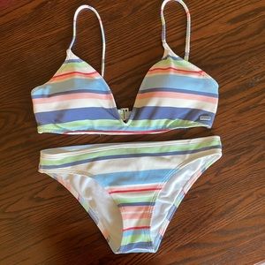 Roxy striped bikini
